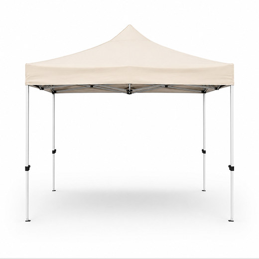 Beige outdoor pop-up tent